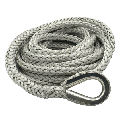 NIMBUS 5/8-in. x 100' Synthetic Winch Line w/ SS Thimble, 16,933 lbs. WLL 25-0625100